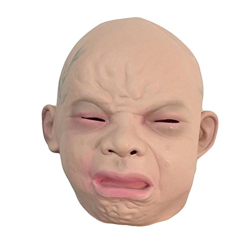 Halloween látex asqueado llorar cara de bebé disfraz máscara...