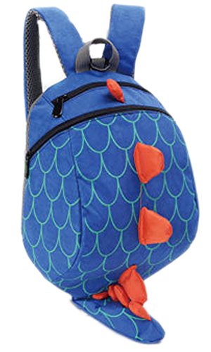 Zhuannian Toddler Kids Dinosaur Safety Harness Backpack (Blue)