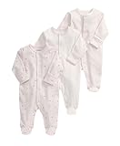Mamas and Papas Baby-Girls 3 Pack All-in-One Bodysuit