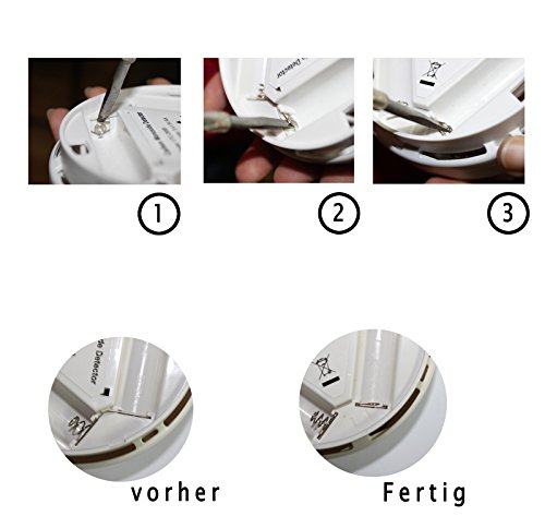 VINGO® 2X CO Alarm Kohlenmonoxid Rauchmelder Gasmelder Rauchmelder Detektor Melder Feuermelder - 5