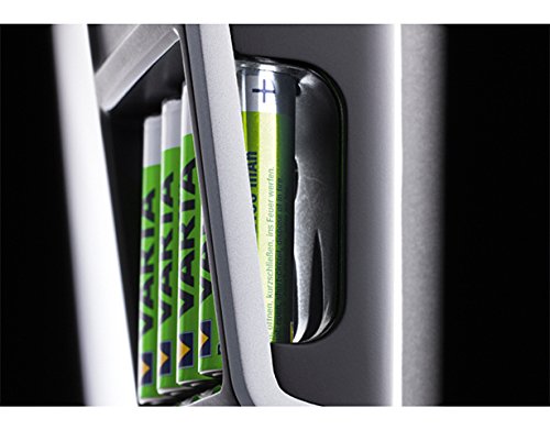 Varta Caricatore A Spina Lcd Aa/Aaa/9V E Dispositivi Usb (Incl. 4X Aa 2100Mah) 4008496773510 - 57677 Lcd Plug Charger - Nero
