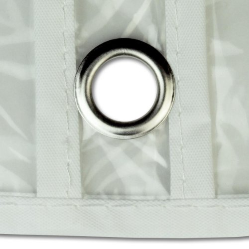 6 wasserabweisende Kleidersäcke – transparent mit buntem Saum – 100cm – Hangerworld - 9