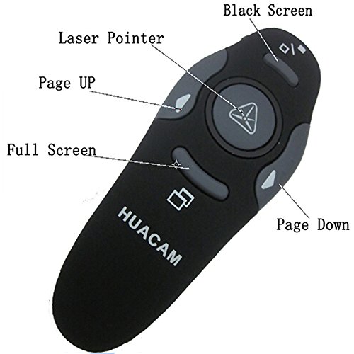 HUACAM RF 2 4GHz PowerPoint PPT presentador inal mbrico de control
remoto Presentaci n Presenter Mouse con la luz del indicador LED