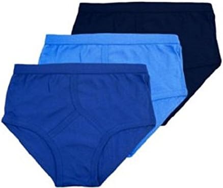 Mens 5 Star Mixed Blues 100% Cotton Y-Fronts 3 Pack (2XLarge Uk 4 Eu)