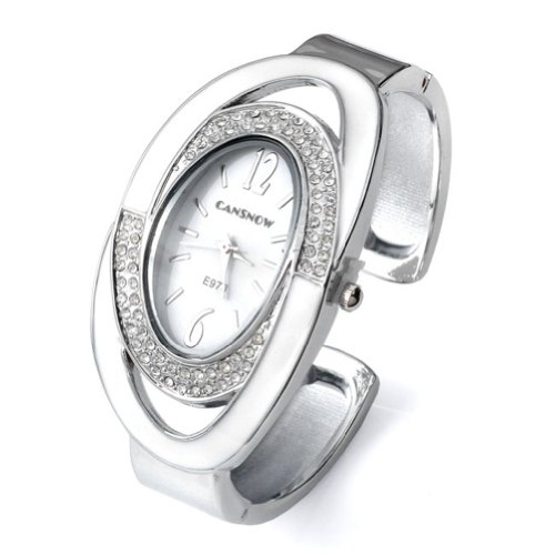 Better Dealz Damen Armbanduhr Oval Nebelfleck Quarzuhr Damenuhr Armband SPANGENUHR GESCHENK,Weiß Better Dealz Damen Armbanduhr Oval Nebelfleck Quarzuhr Damenuhr Armband SPANGENUHR GESCHENK,Weiß