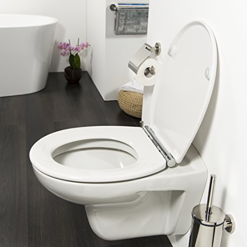 Tiger 252960346 WC-Sitz Boston mit Absenkautomatik und Easy-Clean-Funktion, weiß / chrom - 6