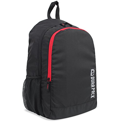 DURAPACK Metro UNO 22 Ltrs Black/Red Casual Backpack (MUBLRD)