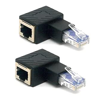 Ototon® 1M CAT 7 Câble Ethernet RJ45 Superfine Câble Réseau Coudé 90 Degrés 10 Gbps 600MHz Pour