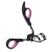 ACEVIVI Gorgeous Painless & Effortless Curled Eyelashes with Pink Black Eyelash Curler for 3D Fiber Lash Mascara with Red Soft Hand Grip Included Replacement Rubber Refill
