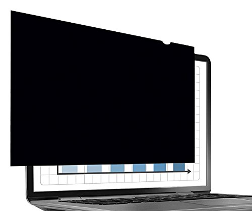 Fellowes PrivaScreen Anti Glare Black Privacy Filter & Screen Protector For Laptop, 12.5" Inches 16:9 Widescreen - Easy Attach & Removal With Quick Reveal Tabs