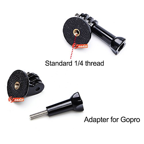 Zeadio Stabilizzatore portatile + Adattatore girevole 360 gradi + Supporto universale di smartphone, per iPhone Sumsung Sony LG Huawei Motorola Cellulare
