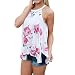 Produktbild Sommer Bluse, lmmvp Frauen ärmellos Blume gedruckt Tank Tops Lässiges T-Shirt