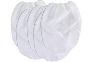 CLVPAI Sacs Filtrants Blancs en Maille Fine-Filtre de Peinture,Filtre à Peinture élastique,pour Peinture, hydroponie, Brassage de bière (Blanc (45 * 54cm))