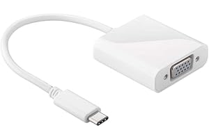 goobay 66260 Adaptateur USB-C pour Appareil USB-C/VGA 0,2 m Blanc