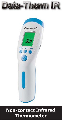 Data-Therm Ir, Non Contact, Infrared, Digital Thermometer. Clinically Calibrated for Accuracy - Medical CE0123 Approval for use as a Baby Thermometer and for the Whole Family. Accuracy Guaranteed
