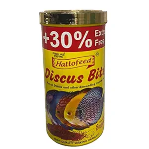 FishAsPets Hallofeed Discus Bits Fish Food | 390 Grams