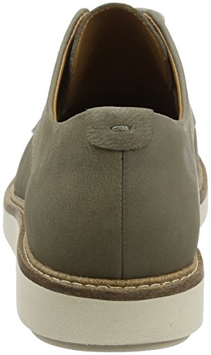 Clarks Glick Darby, Zapatos de Cordones Derby para Mujer, Gris (Sage Nubuck), 38 EU