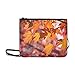 Produktbild WYYWCY Herbst und leuchtend gelbe Blätter Muster benutzerdefinierte hochwertige Nylon dünne Clutch Cross Body Bag Schultertasche