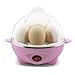 Produktbild Ourmall elektrischer Ei-Boiler-Kocher für bis 7 Eier, Wilderer und Dampfer-Schüssel mit CER, ROHS, FCC Bescheinigung (Rosa)