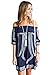 Produktbild Yiyada Frauen Bohemian Vibe Geometrischer Druck von der Schulter Strand Kleid Badeanzug Bademode Pareos Strandkleider