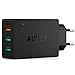 Produktbild AUKEY Quick Charge 3.0 USB Ladegerät 43.5W 3 Ports Wandladegerät für Samsung Galaxy S8 / S8+ / Note 8, LG G5 / G6, Nexus 5X / 6P, HTC 10, iPhone X / 8 / 8 Plus, iPad Pro/ Air, Moto G4 usw.