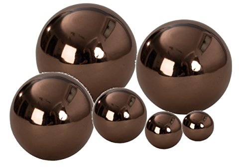 Dekokugel in Schwarz ca. Ø 15 cm Edelstahl Kugel Rosenkugel Weihnachten Deko - 4