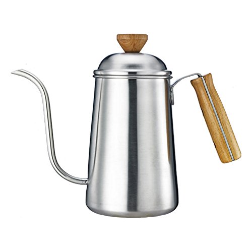 examen acier inoxydable Style simple et moderne Petit pot Argenté café pot-B