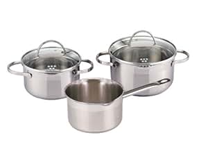SSW 400053 Edelstahl-Kochtopfset Comfort, 5-teilig: Amazon