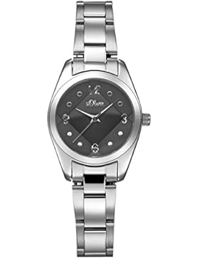 s.Oliver Damen-Armbanduhr Analog Quarz SO-15069-MQR