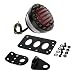 Segolike Motorcycle 12V Tail Brake Light Curved License Plate Bracket Side Mount 3/4