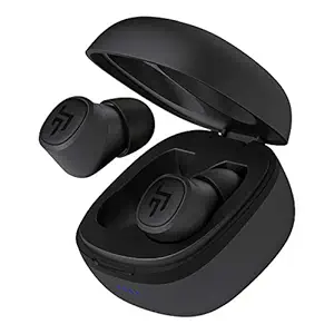 CROSSBEATS Urban Latest True Wireless In Ear Earbuds Earphones Headphones Bluetooth 5.0 with Mic 3D Sound 12Hrs Auto Pairing Sports Headset Stereo Calls Deep Bass (Matte Black)