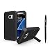 Produktbild Samsung Galaxy S6 / S6 Duos Hülle ( Nicht für S6 Edge ), Alfort 3 in 1 Tank Schutzhülle Hart PC + TPU Case Cover Telefon Kasten für Samsung Galaxy S6 / S6 Duos Funktion Der schutzschirm Wasserdicht und Unterstützte Telefone ( Schwarz ) + Schwarz Stylus Pen