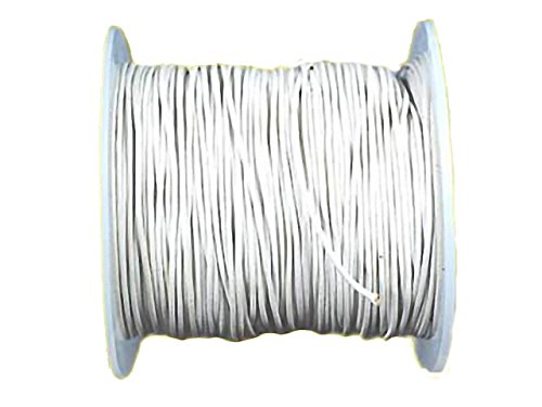 Magic and Arts Lederband 2mm rund weiß