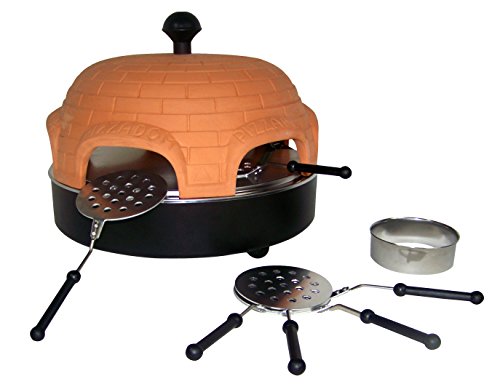 Pizzadom Premium Pizzaofen für 6 Personen - das Original aus Italien mit verstärkter Kuppel