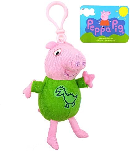 Best Selling Toy Peppa Pig Plush Keyclip, Key Chain, Key Ring - Girls, Girl, Child, Kids Popular, Secret Santa Gift , Christmas or Birthday Gift, Party Bag Fillers, Present Ideas Toys, Games (One Supplied)