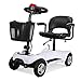 Produktbild DLY Älterer Untauglicher Faltender Mobilitätsroller 4 Rad-Elektroroller für Erwachsenen, Tragbarer Mobilitätsroller für Ältere Menschen, 300W 20Ah Endurance 25 Km, Weiß