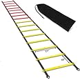 Victory Plastic Black 5 Meter / 10 Rungs Adjustable Speed Ladder for Training, Exercise, Gym and Any Sports