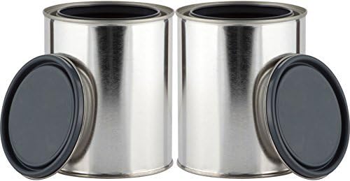 Relica - Metal Quart Paint Containers - Set of 2 (2 Metal Quart Cans) by Relica