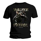 Camiseta unisex. The Walking Dead - Camiseta Oficial de la Patrulla de la Patrulla Andina de Rick/Daryl Negro Negro (Large