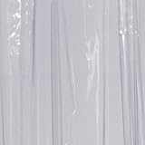 Ridder 36000-350 Duschvorhang Folie ca. 180 x 200 cm, Brillant transparent inklusive Ringe