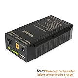 TalentCell PB240A1 Batterie lithium-ion rechargeable 22400 mAh 82,88 Wh avec 3 ports de sortie (DC 24/12 V et 5 V USB) pour bande lumineuse LED, caméra de vidéosurveillance, mobile et plus encore