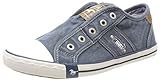 mustang sneaker blau damen Erwachsene Mustang Damen 1099-401 Slip On Sneaker, Blau (Blau/Grün), 37 EU
