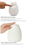 YOEEKU LED Nachtlicht Kinder Silikon LED Nachtlicht mit 7 Beleuchtung, Stimmung Lampe mit 1200mAh eingebaute Akku, Berührungssensor, Yoga Lampe, dimmbares Warmweiß/Farbwechsel mit Touch Schalter für Babys Zimmer,Schlafzimmer, Wohnräume, Camping, Picknick Indoor/Outdoor - 2