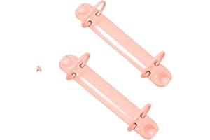 Craftelier - Kit de 2 Mecanismos de Anillas para Fundas de 15 x 20 cm + 4 Brads para Agendas, Mini Álbums, Cuadernos o Planners de Scrapbooking | Tamaño 12,2 cm - Anillas Ø 3,17 cm - Color Bubblegum