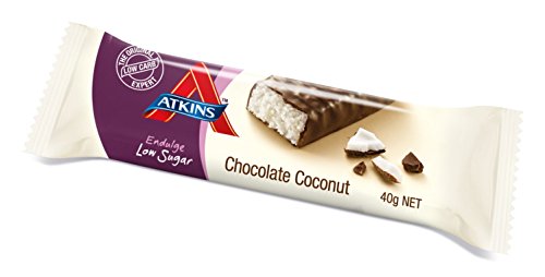 Atkins Chocolate Bar Keto Snacks, Low Carb, Low Sugar Chocolate Coconut Snack Bar, Multipack of 15 - Image 5