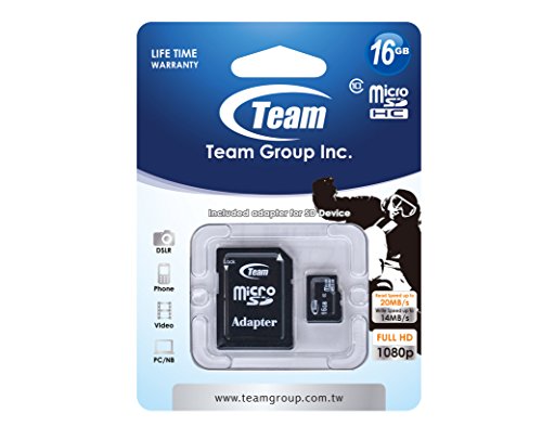 TeamGroup TUSDH16GCL1003 Flash Card Micro-SD 16GB C10 - 2