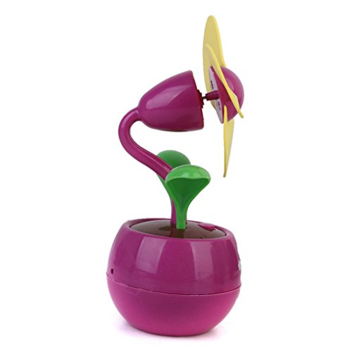 Mini USB Fan Blume Desktop Fan Geschenk – Rosa und Pink - 8