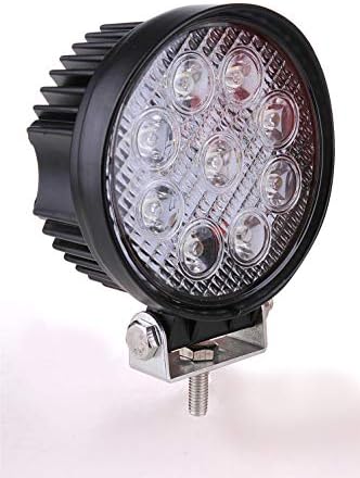 Panana-B 1Pcs 27W LED Work Light Round Flood Beam Driving Lamp for Off-road Car SUV ATV 4WD Trucks Boat 12V 24V