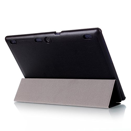 Lenovo Tab 2 A10 / Tab3 10 Plus / Tab3 10 Business Hülle – Schutzhülle mit Auto Aufwachen / Schlaf Funktion für Lenovo Tab 2 A10-30 / A10-70 / Tab3 10 Plus / Tab3 10 Business 10.1″ Tablet, Schwarz - 7