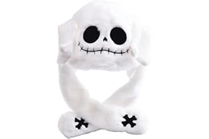 YAMEE Funny Halloween Ghost Bunny Dinosaur Novelty Jumping Hats Caps with Moving Ears Cute Plush Halloween Cosplay Party Hat